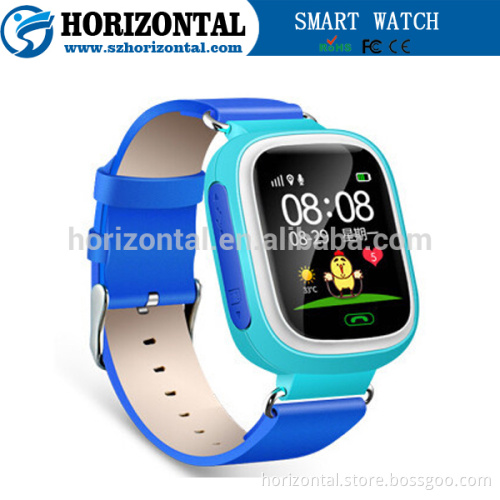 1.44 inch color LCD touch screen GPS tracking kids smart watch with SIM